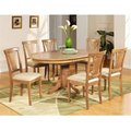 Wooden Imports Furniture Llc Wooden Imports Furniture AV7-OAK-C 7PC Avon Dining Table and 6 Microfiber Upholstered Seat Chairs in Oak Finish AVON7-OAK-C